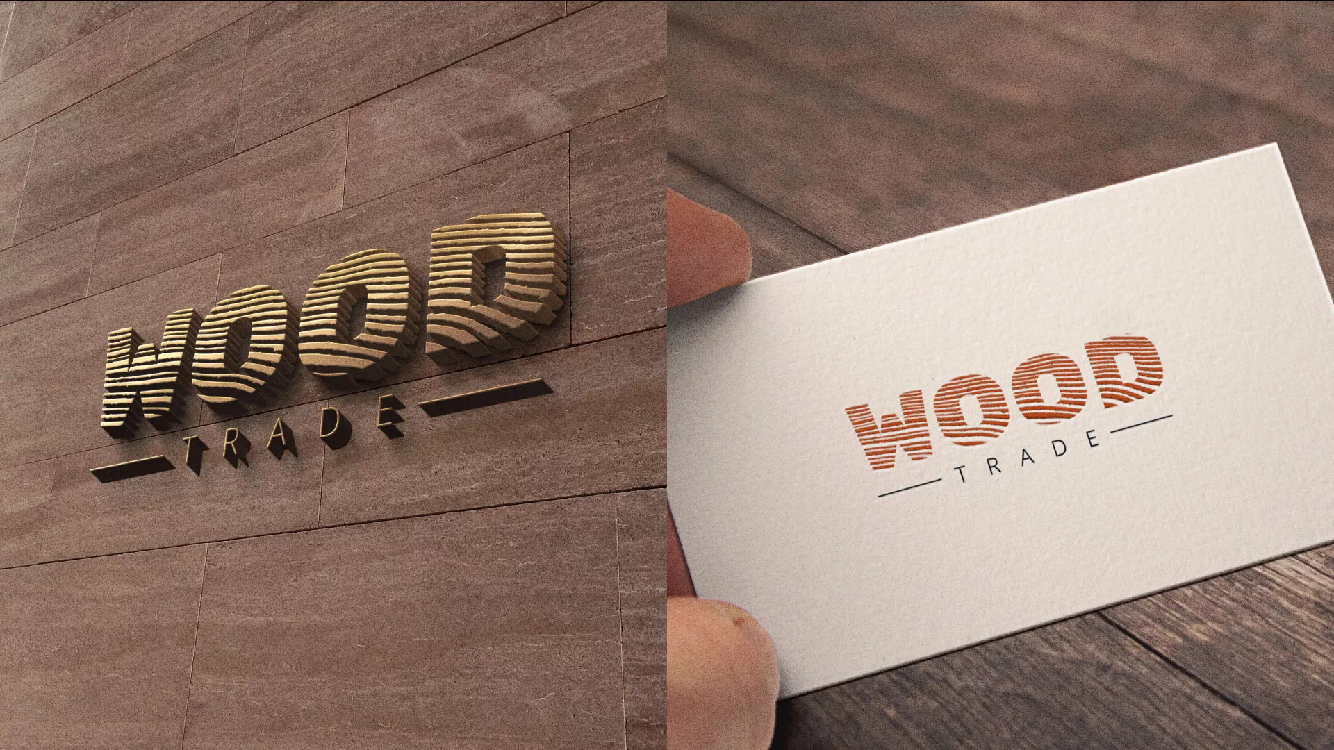 Разработка логотипа для компании «Wood Trade» в Чебаркуле